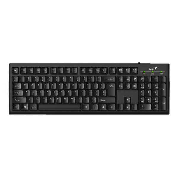TECLADO GENIUS SMART KB-100 MEMBRANA ALÁMBRICO USB 31300005401 NEGRO