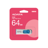 MEMORIA USB 64GB ADATA WHITE+BLUE AC008-64G-RWE