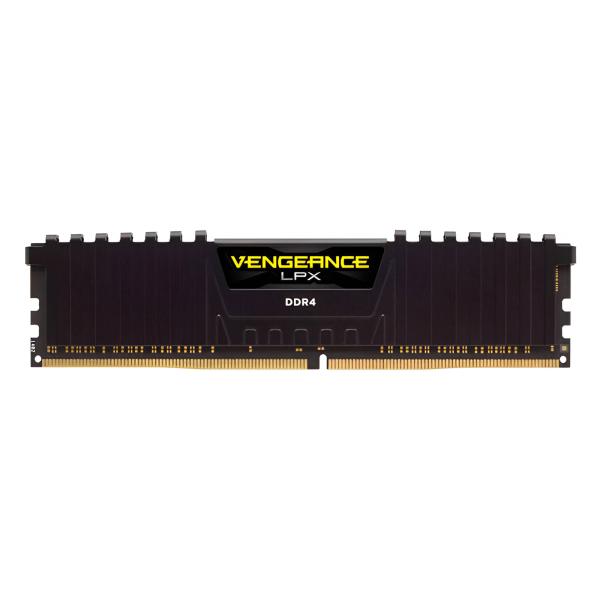 MEMORIA RAM PC 16GB CORSAIR CMK16GX4M1E3200C16 DDR4 3200 MHZ CL16 1.35 V LPX. DISIPADOR ALUMINIO. XMP 2.0 DIMM 288 PINES NEGRO