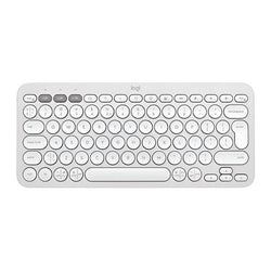 TECLADO LOGITECH PEBBLE KEYS 2 K380S MEMBRANA INALÁMBRICO BLUETOOTH ESPAÑOL 920-011784 BLANCO