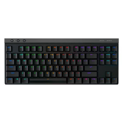 TECLADO GAMING RGB LOGITECH G515 LIGHTSPEED TKL MECÁNICO INALÁMBRICO BLUETOOTH INGLÉS 920-012423 NEGRO
