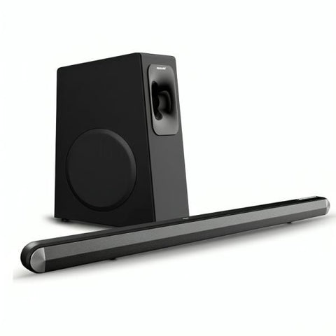 BARRA DE SONIDO MOONKI MX-SB140BT21 140W BLUETOOTH HDMI ARC OPTICAL AUX SUBWOOFER INALAMBRICO NEGRO