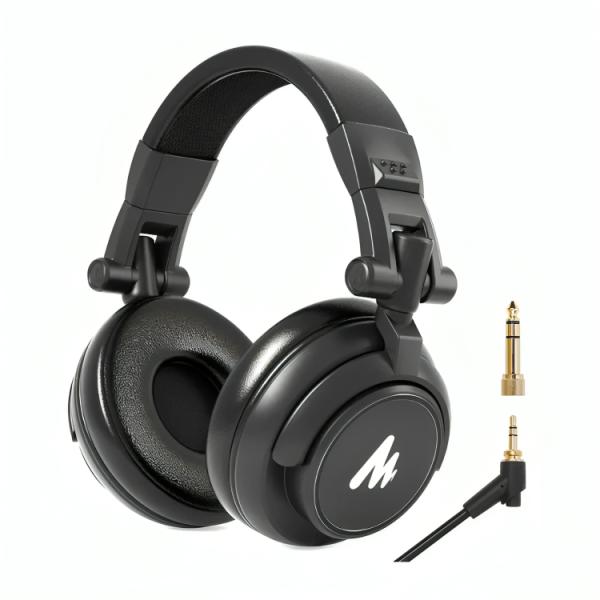 HEADSET MAONO AU-MH601 ALÁMBRICO MONITORIZACION DE ESTUDIO NEGRO
