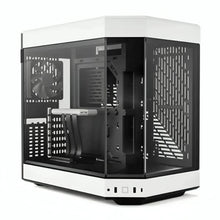 CASE GAMING HYTE Y60 MID TOWER  VENTILADORES 3 DE 120MM CON VIDRIO FRONTAL, LATERAL Y ESQUINA CS-HYTE-Y60-BW BLANCO / NEGRO
