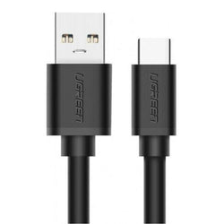 CABLE UGREEN US184 USB-A 3.0 A USB-C 2M 20884 NEGRO