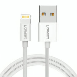 CABLE LIGHTNING UGREEN US155 | USB-A A LIGHTNING 1.5 METROS| 80315