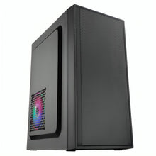 CASE CM03Q1RA001C MINI TOWER SIN VENTILACIÓN INCLUIDA CON PANEL LATERAL Y CON FUENTE DE PODER 600W NEGRO