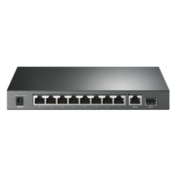 SWITCH TP LINK TL-SG1210P(UN) 9 PUERTOS RJ45 GIGABIT / 1 PUERTO SFP 10/100/1000 MBPS NO ADMINISTRABLE GRIS