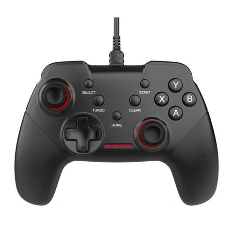 GAME PAD EAGLE WARRIOR B213P COMPATIBLE CON PS3 / PC ALAMBRICO CON XINPUT Y DINPUT NEGRO