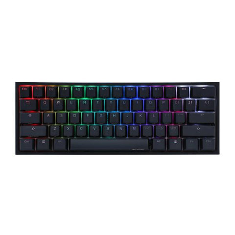 TECLADO GAMING RGB DUCKY ONE 2 PRO MINI MECÁNICO USB-C ESPAÑOL SWITCH ROJO DKON2061ST-RESPDAZT2 NEGRO