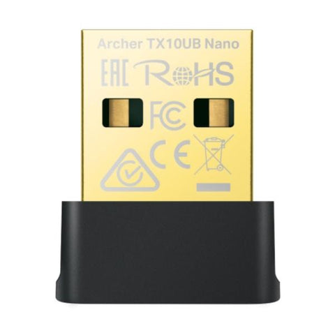 ADAPTADOR BLUETOOTH 5.3 Y WIFI 6 TP LINK ARCHER TX10UB NANO USB AX900  600 MBPS / 5 GHz
