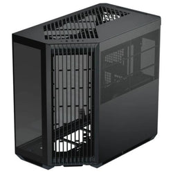 CASE APNX V1-BK-V1 MID TOWER SIN VENTILACIÓN INCLUIDA CON VIDRIO LATERAL Y MALLA FRONTAL ANGULADA APCM-VI01003.11 NEGRO