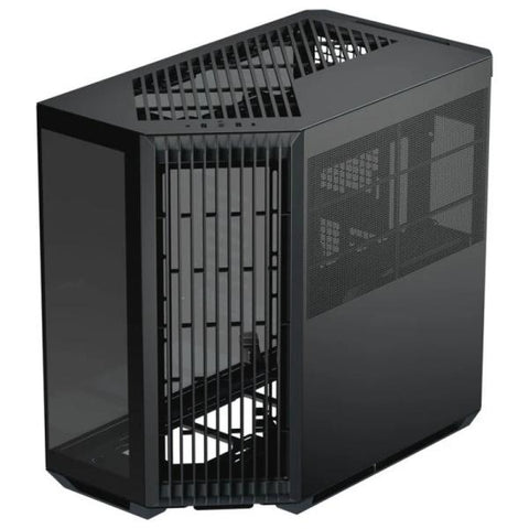 CASE APNX V1-BK-V1 MID TOWER SIN VENTILACIÓN INCLUIDA CON VIDRIO LATERAL Y MALLA FRONTAL ANGULADA APCM-VI01003.11 NEGRO