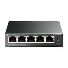SWITCH TP LINK TL-SG105PE(UN) 5 PUERTOS RJ45 GIGABIT / 4 PUERTOS POE+ 10/100/1000 MBPS ADMINISTRABLE GRIS