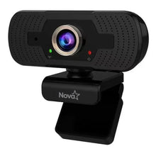 CAMARA WEB NOVA AWM12002002C 1080P FULL HD USB 2.0 CON MICROFONO INCLUIDO NEGRO