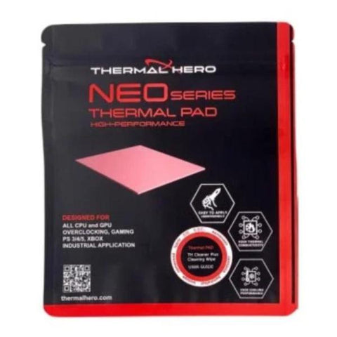 PARCHE TÉRMICO THERMAL HERO NEO PAD EDICION OVERCLOCK 13W/M K 1.5MM CPU/GPU 100x100MM  TH-412115-OC ROSADO