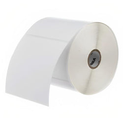 ROLLO DE ETIQUETA ZEBRA Z-ESSENTIALS 500D 4 PULG X 2 PULG NUCLEO 1 PULG 5 PULG OD CON PERFORACION 1298 ETIQUETAS/ROLLO 10043290