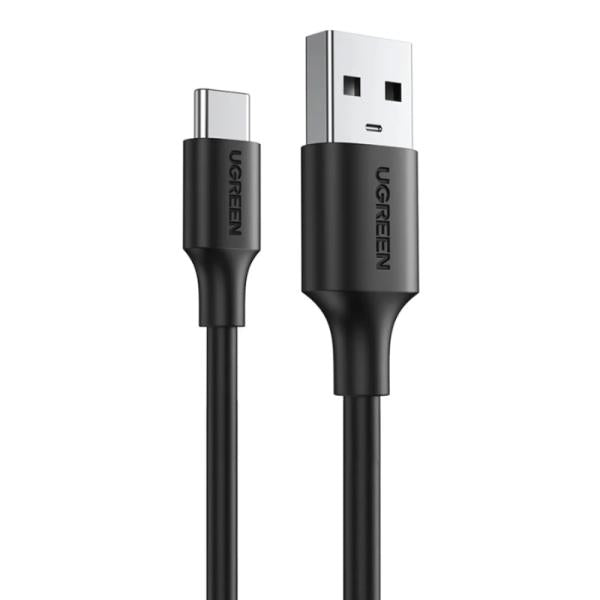 CABLE UGREEN US287 USB-A 2.0 A USB-C 2M CARGA RAPIDA 60118 NEGRO