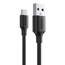 CABLE UGREEN US287 USB-A 2.0 A USB-C 2M CARGA RAPIDA 60118 NEGRO