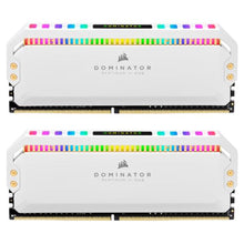 MEMORIA RAM PC 16GB (2×8GB) CORSAIR DOMINATOR PLATINUM RGB DDR4 3600MHz CL18 1.35V RGB CMT16GX4M2C3600C18W BLANCO