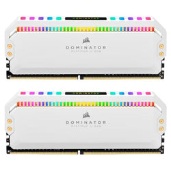 MEMORIA RAM PC 16GB (2×8GB) CORSAIR DOMINATOR PLATINUM RGB DDR4 3600MHz CL18 1.35V RGB CMT16GX4M2C3600C18W BLANCO