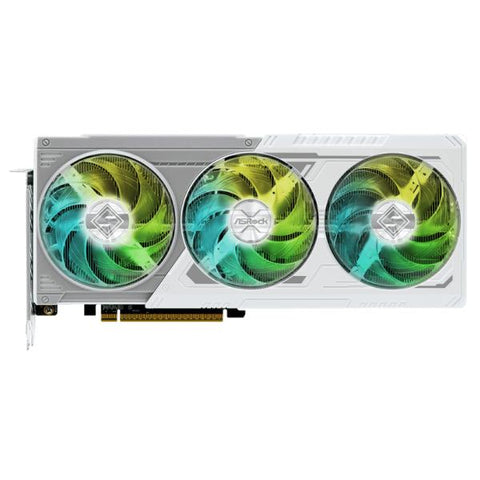 TARJETA DE VIDEO ASROCK RX9060XT SL 8GO AMD RADEON RX 9060 XT STEEL LEGEND 8GB OC GDDR6  2780 MHZ  VG-9060XT SL 8GO BLANCO