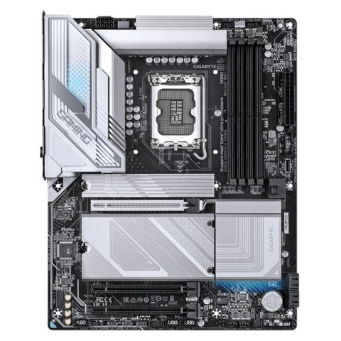 TARJETA MADRE GIGABYTE B860 GAMING X WIFI6E LGA1851 ATX DDR5 PLATEADO/NEGRO