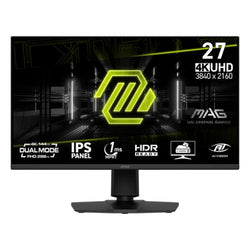 MONITOR GAMING MSI MAG 275UPD E14 27 PULG  PLANO 3840 X 2160 4K UHD  48~144HZ  ADAPTIVE-SYNC DP Y HDMI  9S6-3CE89M-018 NEGRO