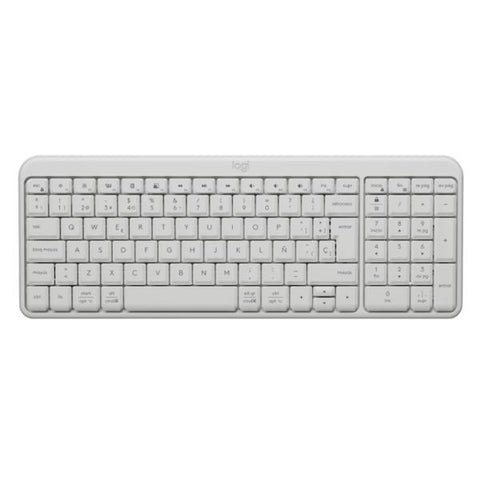 TECLADO LOGITECH K250 COMPACT MEMBRANA INALAMBRICO BLUETOOTH ESPAÑOL 920-013446 BLANCO