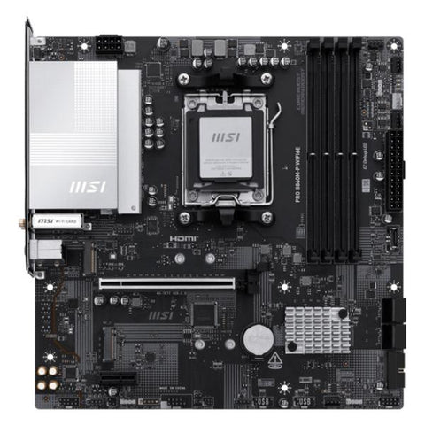 TARJETA MADRE MSI PRO B840M-P WIFI6E AM5 MICRO ATX DDR5 911-7E77-002 NEGRO