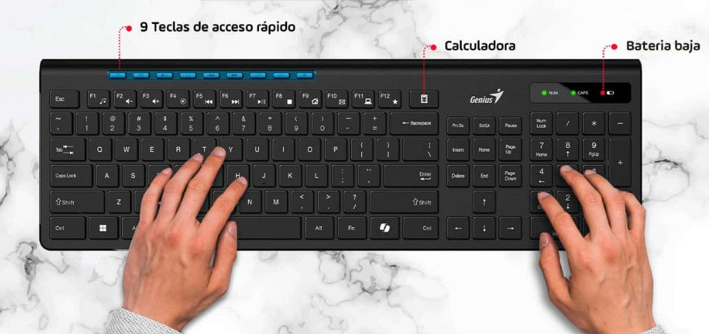 TECLADO GENIUS SLIMSTAR KB-7230 | INALAMBRICO