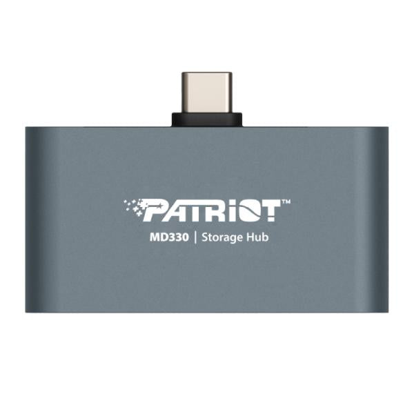 HUB CON ALMACENAMIENTO PATRIOT MOBILE MD330 USB-C 3.2 GEN 1 HDMI 4K 128GB PMD128GH013 GRIS
