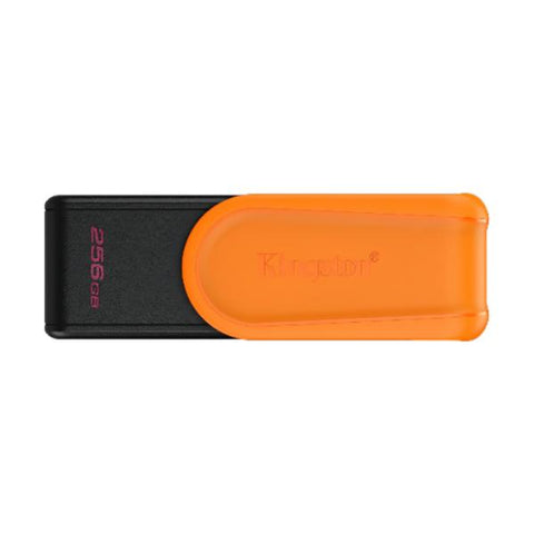 MEMORIA USB 256GB KINGSTON DATA TRAVELOR EXODIA S USB-A 3.2 GEN 1 CON TAPA GIRATORIA DTXS/256GB NEGRO/NARANJA