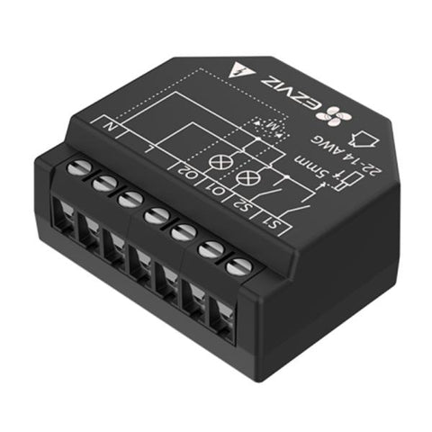 INTERRUPTOR WI-FI INTELIGENTE EZVIZ CS-T36-R100-WM(O-ST) (E) 2.4 GHZ CONTROL POR APP / VOZ 304800314 NEGRO