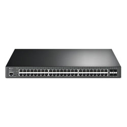 SWITCH TP LINK SG3452XMPP(UN) 48 PUERTOS RJ45 POE+ + 4 PUERTOS 10G SFP+ L2 ADMINISTRABLE NEGRO