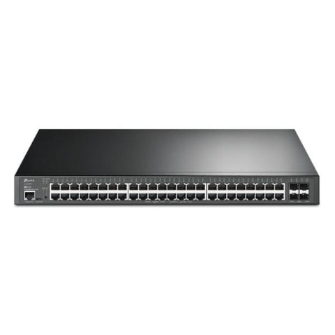 SWITCH TP LINK SG3452XMPP(UN) 48 PUERTOS RJ45 POE+ + 4 PUERTOS 10G SFP+ L2 ADMINISTRABLE NEGRO