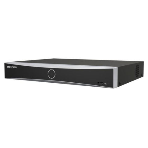 GRABADORA NVR HIKVISION DS-7608NXI-K1(D) 8 CANALES 4K 16TB H.265+ NEGRO