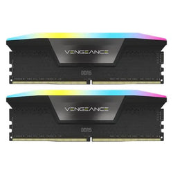 MEMORIA RAM PC 48GB (2X24GB) CORSAIR VENGEANCE RGB DDR5 5600MHZ 1.25V C40 CMH48GX5M2B5600C40 NEGRO