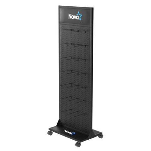 DISPLAY NOVA FD641700001C METÁLICO 600X400X1700MM 30 GANCHOS RUEDAS CON FRENO