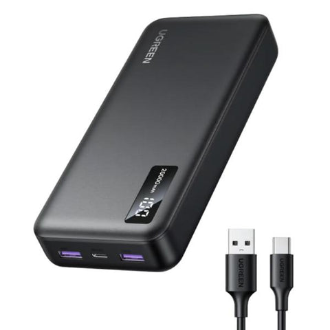 POWER BANK UGREEN PB312 20000MAH DE CARGA RAPIDA BIDIRECCIONAL CON LED DISPLAY 25683