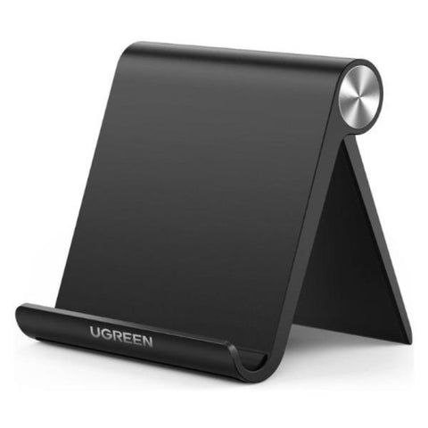 SOPORTE DE ESCRITORIO UGREEN LP115 PARA TELEFONO / TABLET PLEGABLE MULTIÁNGULO COMPATIBLE 4" A 12.9" 50748 NEGRO