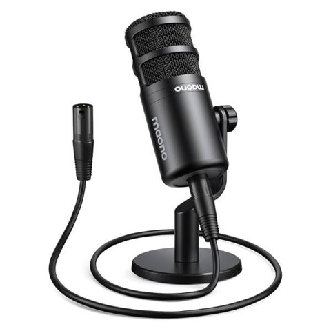 MICROFONO MAONO PD100 ALÁMBRICO USB/XLR CON SOPORTE DE SOBREMESA NEGRO