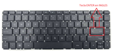 TECLADO HP COMPAQ  14AB 14AL 14-AV 14-AB000 14-AL000 14-AB100 14-AB200 14-AV000 ESQUINA REDONDA SIN FRAME