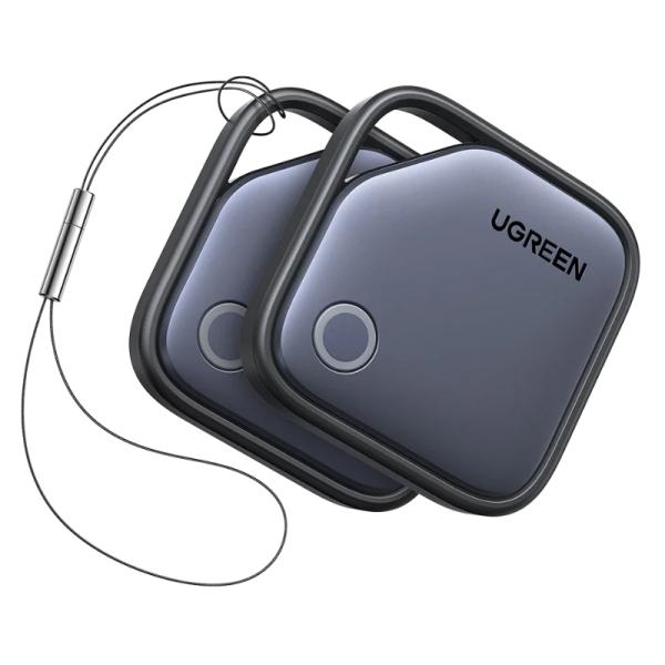 LOCALIZADOR UGREEN CM829 FINETRACK S (PACK 2) COMPATIBLE SAMSUNG SMARTTHINGS FIND CON ALARMA SONORA 55769P GRIS