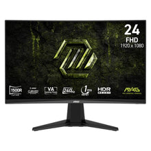 MONITOR MSI MAG 245C X24 24" CURVA 1500R 1920X1080 FHD 240HZ AMD FREESYNC PREMIUM DISPLAYPORT / HDMI 9S6-3BD01M-001