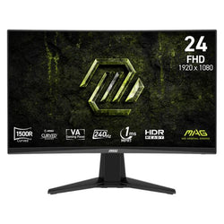 MONITOR MSI MAG 245C X24 24" CURVA 1500R 1920X1080 FHD 240HZ AMD FREESYNC PREMIUM DISPLAYPORT / HDMI 9S6-3BD01M-001