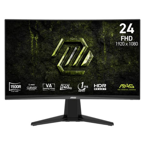 MONITOR MSI MAG 245C X24 24" CURVA 1500R 1920X1080 FHD 240HZ AMD FREESYNC PREMIUM DISPLAYPORT / HDMI 9S6-3BD01M-001