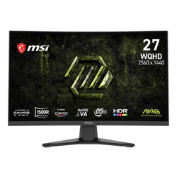MONITOR GAMING MSI MAG 275CQDF X24 27 PULG CURVA WQHD 240HZ VA FREESYNC PREMIUM 9S6-3CE91H-027