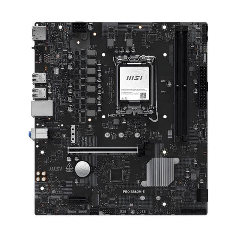 TARJETA MADRE MSI PRO B860M-E LGA 1851 MICRO-ATX DDR5 911-7E45-004 NEGRO