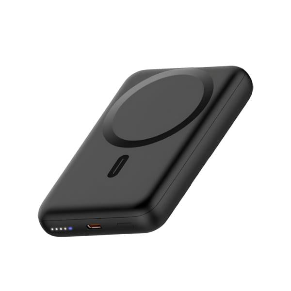 POWER BANK NOVA PB-1511 10000MAH CARGA USB-C 20W/CARGA INALÁMBRICA MAGNÉTICA QI 15W NEGRO